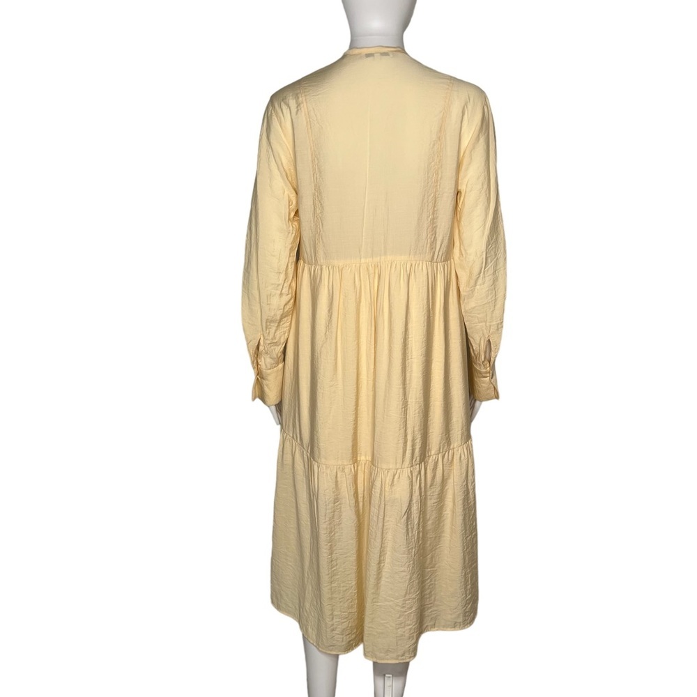 Vince Tiered Long Sleeve Midi Dress XS - Picture 6 of 7